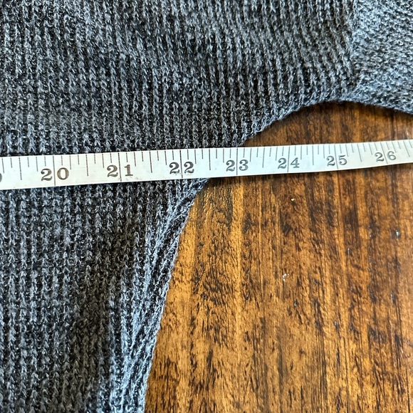 Native People | Charcoal Waffle Knit Faux Wrap Top - Picture 6 of 7